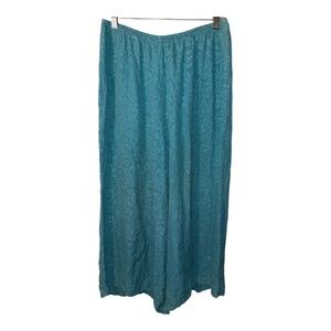 URU 100% Silk Wide Leg Pants